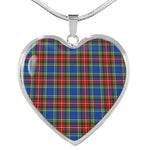 MacBeth Modern Scottish Clan Heart Necklacemother's day gifts, gifts for mom, best gift for girlfriend, Tartan Heart Necklace Jewelry, Gold Heart Necklace, Silver Heart Necklace, Plaid Heart Necklace