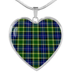 MacKellar Scottish Clan Heart Necklacemother's day gifts, gifts for mom, best gift for girlfriend, Tartan Heart Necklace Jewelry, Gold Heart Necklace, Silver Heart Necklace, Plaid Heart Necklace