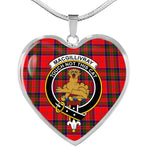 MacGillivray Modern Scottish Clan Heart Necklacemother's day gifts, gifts for mom, best gift for girlfriend, Tartan Heart Necklace Jewelry, Gold Heart Necklace, Silver Heart Necklace, Plaid Heart Necklace