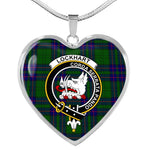 Lockhart Modern Scottish Clan Heart Necklacemother's day gifts, gifts for mom, best gift for girlfriend, Tartan Heart Necklace Jewelry, Gold Heart Necklace, Silver Heart Necklace, Plaid Heart Necklace