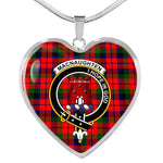 MacNaughten Modern Scottish Clan Heart Necklacemother's day gifts, gifts for mom, best gift for girlfriend, Tartan Heart Necklace Jewelry, Gold Heart Necklace, Silver Heart Necklace, Plaid Heart Necklace
