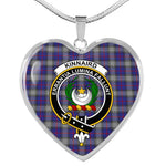 Kinnaird Scottish Clan Heart Necklacemother's day gifts, gifts for mom, best gift for girlfriend, Tartan Heart Necklace Jewelry, Gold Heart Necklace, Silver Heart Necklace, Plaid Heart Necklace
