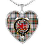 MacDuff Dress Ancient Scottish Clan Heart Necklacemother's day gifts, gifts for mom, best gift for girlfriend, Tartan Heart Necklace Jewelry, Gold Heart Necklace, Silver Heart Necklace, Plaid Heart Necklace