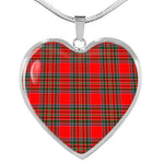 MacBean Modern Scottish Clan Heart Necklacemother's day gifts, gifts for mom, best gift for girlfriend, Tartan Heart Necklace Jewelry, Gold Heart Necklace, Silver Heart Necklace, Plaid Heart Necklace