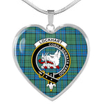 Lockhart Scottish Clan Heart Necklacemother's day gifts, gifts for mom, best gift for girlfriend, Tartan Heart Necklace Jewelry, Gold Heart Necklace, Silver Heart Necklace, Plaid Heart Necklace