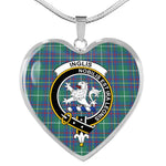 Inglis Ancient Scottish Clan Heart Necklacemother's day gifts, gifts for mom, best gift for girlfriend, Tartan Heart Necklace Jewelry, Gold Heart Necklace, Silver Heart Necklace, Plaid Heart Necklace