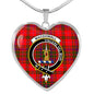 MacDougall Garthland Modern Scottish Clan Heart Necklacemother's day gifts, gifts for mom, best gift for girlfriend, Tartan Heart Necklace Jewelry, Gold Heart Necklace, Silver Heart Necklace, Plaid Heart Necklace