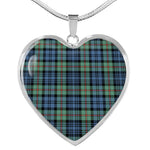 MacKinlay Ancient Scottish Clan Heart Necklacemother's day gifts, gifts for mom, best gift for girlfriend, Tartan Heart Necklace Jewelry, Gold Heart Necklace, Silver Heart Necklace, Plaid Heart Necklace