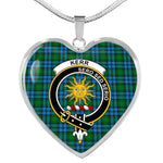 Kerr Hunting Scottish Clan Heart Necklacemother's day gifts, gifts for mom, best gift for girlfriend, Tartan Heart Necklace Jewelry, Gold Heart Necklace, Silver Heart Necklace, Plaid Heart Necklace