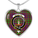 MacIntyre Or Glen Orchy Purple Scottish Clan Heart Necklacemother's day gifts, gifts for mom, best gift for girlfriend, Tartan Heart Necklace Jewelry, Gold Heart Necklace, Silver Heart Necklace, Plaid Heart Necklace
