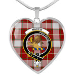 MacFie Of Dreghorm Scottish Clan Heart Necklacemother's day gifts, gifts for mom, best gift for girlfriend, Tartan Heart Necklace Jewelry, Gold Heart Necklace, Silver Heart Necklace, Plaid Heart Necklace
