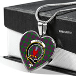 Logan Scottish Clan Heart Necklacemother's day gifts, gifts for mom, best gift for girlfriend, Tartan Heart Necklace Jewelry, Gold Heart Necklace, Silver Heart Necklace, Plaid Heart Necklace