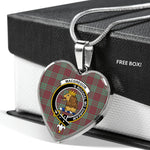 MacGregor Hunting Ancient Scottish Clan Heart Necklacemother's day gifts, gifts for mom, best gift for girlfriend, Tartan Heart Necklace Jewelry, Gold Heart Necklace, Silver Heart Necklace, Plaid Heart Necklace