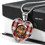 MacFie Of Dreghorm Scottish Clan Heart Necklacemother's day gifts, gifts for mom, best gift for girlfriend, Tartan Heart Necklace Jewelry, Gold Heart Necklace, Silver Heart Necklace, Plaid Heart Necklace