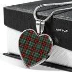MacDiarmid Modern Scottish Clan Heart Necklacemother's day gifts, gifts for mom, best gift for girlfriend, Tartan Heart Necklace Jewelry, Gold Heart Necklace, Silver Heart Necklace, Plaid Heart Necklace