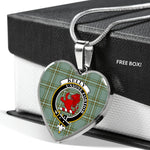 Kelly Scottish Clan Heart Necklacemother's day gifts, gifts for mom, best gift for girlfriend, Tartan Heart Necklace Jewelry, Gold Heart Necklace, Silver Heart Necklace, Plaid Heart Necklace
