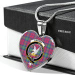 Lindsay Ancient Scottish Clan Heart Necklacemother's day gifts, gifts for mom, best gift for girlfriend, Tartan Heart Necklace Jewelry, Gold Heart Necklace, Silver Heart Necklace, Plaid Heart Necklace