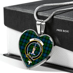MacKay Modern Scottish Clan Heart Necklacemother's day gifts, gifts for mom, best gift for girlfriend, Tartan Heart Necklace Jewelry, Gold Heart Necklace, Silver Heart Necklace, Plaid Heart Necklace