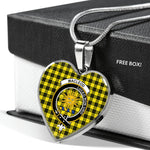 MacLeod Of Lewis Modern Scottish Clan Heart Necklacemother's day gifts, gifts for mom, best gift for girlfriend, Tartan Heart Necklace Jewelry, Gold Heart Necklace, Silver Heart Necklace, Plaid Heart Necklace