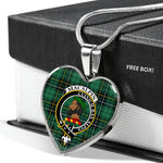 MacAlpine Ancient Scottish Clan Heart Necklacemother's day gifts, gifts for mom, best gift for girlfriend, Tartan Heart Necklace Jewelry, Gold Heart Necklace, Silver Heart Necklace, Plaid Heart Necklace