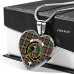 MacLaren Weathered Scottish Clan Heart Necklacemother's day gifts, gifts for mom, best gift for girlfriend, Tartan Heart Necklace Jewelry, Gold Heart Necklace, Silver Heart Necklace, Plaid Heart Necklace