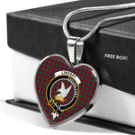 Lindsay Scottish Clan Heart Necklacemother's day gifts, gifts for mom, best gift for girlfriend, Tartan Heart Necklace Jewelry, Gold Heart Necklace, Silver Heart Necklace, Plaid Heart Necklace