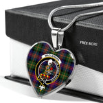 MacLennan Scottish Clan Heart Necklacemother's day gifts, gifts for mom, best gift for girlfriend, Tartan Heart Necklace Jewelry, Gold Heart Necklace, Silver Heart Necklace, Plaid Heart Necklace