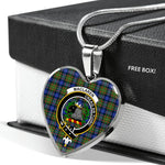 MacLaren Scottish Clan Heart Necklacemother's day gifts, gifts for mom, best gift for girlfriend, Tartan Heart Necklace Jewelry, Gold Heart Necklace, Silver Heart Necklace, Plaid Heart Necklace