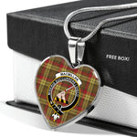 MacMillan Old Weathered Scottish Clan Heart Necklacemother's day gifts, gifts for mom, best gift for girlfriend, Tartan Heart Necklace Jewelry, Gold Heart Necklace, Silver Heart Necklace, Plaid Heart Necklace