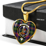 MacLennan Scottish Clan Heart Necklacemother's day gifts, gifts for mom, best gift for girlfriend, Tartan Heart Necklace Jewelry, Gold Heart Necklace, Silver Heart Necklace, Plaid Heart Necklace