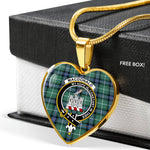 MacDonald Clan Ranald Of The Isles Hunting Ancient Scottish Clan Heart Necklacemother's day gifts, gifts for mom, best gift for girlfriend, Tartan Heart Necklace Jewelry, Gold Heart Necklace, Silver Heart Necklace, Plaid Heart Necklace