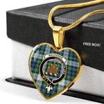 MacKenzie Dress Ancient Scottish Clan Heart Necklacemother's day gifts, gifts for mom, best gift for girlfriend, Tartan Heart Necklace Jewelry, Gold Heart Necklace, Silver Heart Necklace, Plaid Heart Necklace