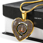 MacIntyre Hunting Weathered Scottish Clan Heart Necklacemother's day gifts, gifts for mom, best gift for girlfriend, Tartan Heart Necklace Jewelry, Gold Heart Necklace, Silver Heart Necklace, Plaid Heart Necklace