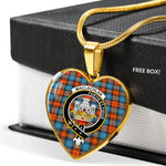 MacLachlan Ancient Scottish Clan Heart Necklacemother's day gifts, gifts for mom, best gift for girlfriend, Tartan Heart Necklace Jewelry, Gold Heart Necklace, Silver Heart Necklace, Plaid Heart Necklace