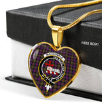 MacDonald Of Sleat Modern Scottish Clan Heart Necklacemother's day gifts, gifts for mom, best gift for girlfriend, Tartan Heart Necklace Jewelry, Gold Heart Necklace, Silver Heart Necklace, Plaid Heart Necklace