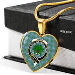 Irvine Scottish Clan Heart Necklacemother's day gifts, gifts for mom, best gift for girlfriend, Tartan Heart Necklace Jewelry, Gold Heart Necklace, Silver Heart Necklace, Plaid Heart Necklace