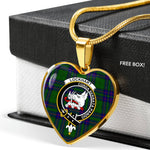Lockhart Modern Scottish Clan Heart Necklacemother's day gifts, gifts for mom, best gift for girlfriend, Tartan Heart Necklace Jewelry, Gold Heart Necklace, Silver Heart Necklace, Plaid Heart Necklace