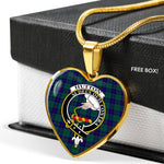 Hutton Scottish Clan Heart Necklacemother's day gifts, gifts for mom, best gift for girlfriend, Tartan Heart Necklace Jewelry, Gold Heart Necklace, Silver Heart Necklace, Plaid Heart Necklace