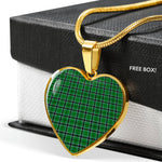 Innes Hunting Scottish Clan Heart Necklacemother's day gifts, gifts for mom, best gift for girlfriend, Tartan Heart Necklace Jewelry, Gold Heart Necklace, Silver Heart Necklace, Plaid Heart Necklace