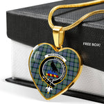MacDonell Of Glengarry Ancient Scottish Clan Heart Necklacemother's day gifts, gifts for mom, best gift for girlfriend, Tartan Heart Necklace Jewelry, Gold Heart Necklace, Silver Heart Necklace, Plaid Heart Necklace