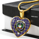 Kinnaird Scottish Clan Heart Necklacemother's day gifts, gifts for mom, best gift for girlfriend, Tartan Heart Necklace Jewelry, Gold Heart Necklace, Silver Heart Necklace, Plaid Heart Necklace