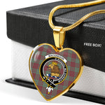 MacGregor Hunting Ancient Scottish Clan Heart Necklacemother's day gifts, gifts for mom, best gift for girlfriend, Tartan Heart Necklace Jewelry, Gold Heart Necklace, Silver Heart Necklace, Plaid Heart Necklace