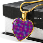 Jackson Scottish Clan Heart Necklacemother's day gifts, gifts for mom, best gift for girlfriend, Tartan Heart Necklace Jewelry, Gold Heart Necklace, Silver Heart Necklace, Plaid Heart Necklace