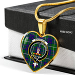 MacIntyre Hunting Modern Scottish Clan Heart Necklacemother's day gifts, gifts for mom, best gift for girlfriend, Tartan Heart Necklace Jewelry, Gold Heart Necklace, Silver Heart Necklace, Plaid Heart Necklace