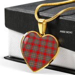 MacBean Scottish Clan Heart Necklacemother's day gifts, gifts for mom, best gift for girlfriend, Tartan Heart Necklace Jewelry, Gold Heart Necklace, Silver Heart Necklace, Plaid Heart Necklace
