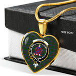 Ogilvie Hunting Scottish Clan Heart Necklacemother's day gifts, gifts for mom, best gift for girlfriend, Tartan Heart Necklace Jewelry, Gold Heart Necklace, Silver Heart Necklace, Plaid Heart Necklace