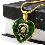Kirkaldy Scottish Clan Heart Necklacemother's day gifts, gifts for mom, best gift for girlfriend, Tartan Heart Necklace Jewelry, Gold Heart Necklace, Silver Heart Necklace, Plaid Heart Necklace