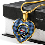 MacNeil Of Barra Scottish Clan Heart Necklacemother's day gifts, gifts for mom, best gift for girlfriend, Tartan Heart Necklace Jewelry, Gold Heart Necklace, Silver Heart Necklace, Plaid Heart Necklace