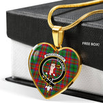MacCulloch Scottish Clan Heart Necklacemother's day gifts, gifts for mom, best gift for girlfriend, Tartan Heart Necklace Jewelry, Gold Heart Necklace, Silver Heart Necklace, Plaid Heart Necklace