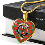 MacLaine Of Lochbuie Scottish Clan Heart Necklacemother's day gifts, gifts for mom, best gift for girlfriend, Tartan Heart Necklace Jewelry, Gold Heart Necklace, Silver Heart Necklace, Plaid Heart Necklace